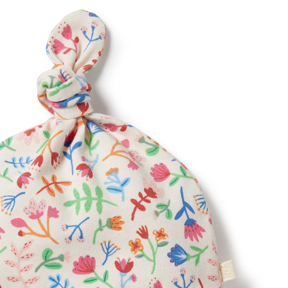 Tropical Garden Organic Knot Hat