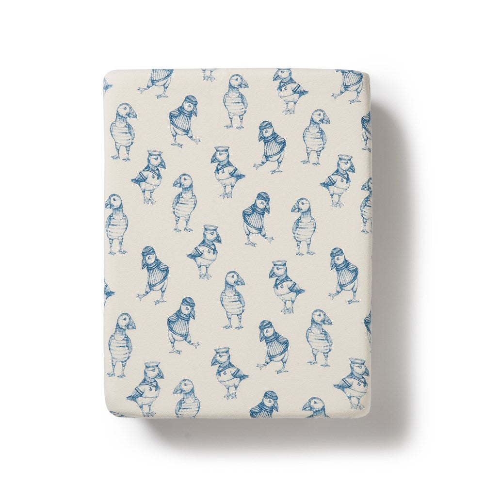 Petit Puffin Organic Bassinet Sheet