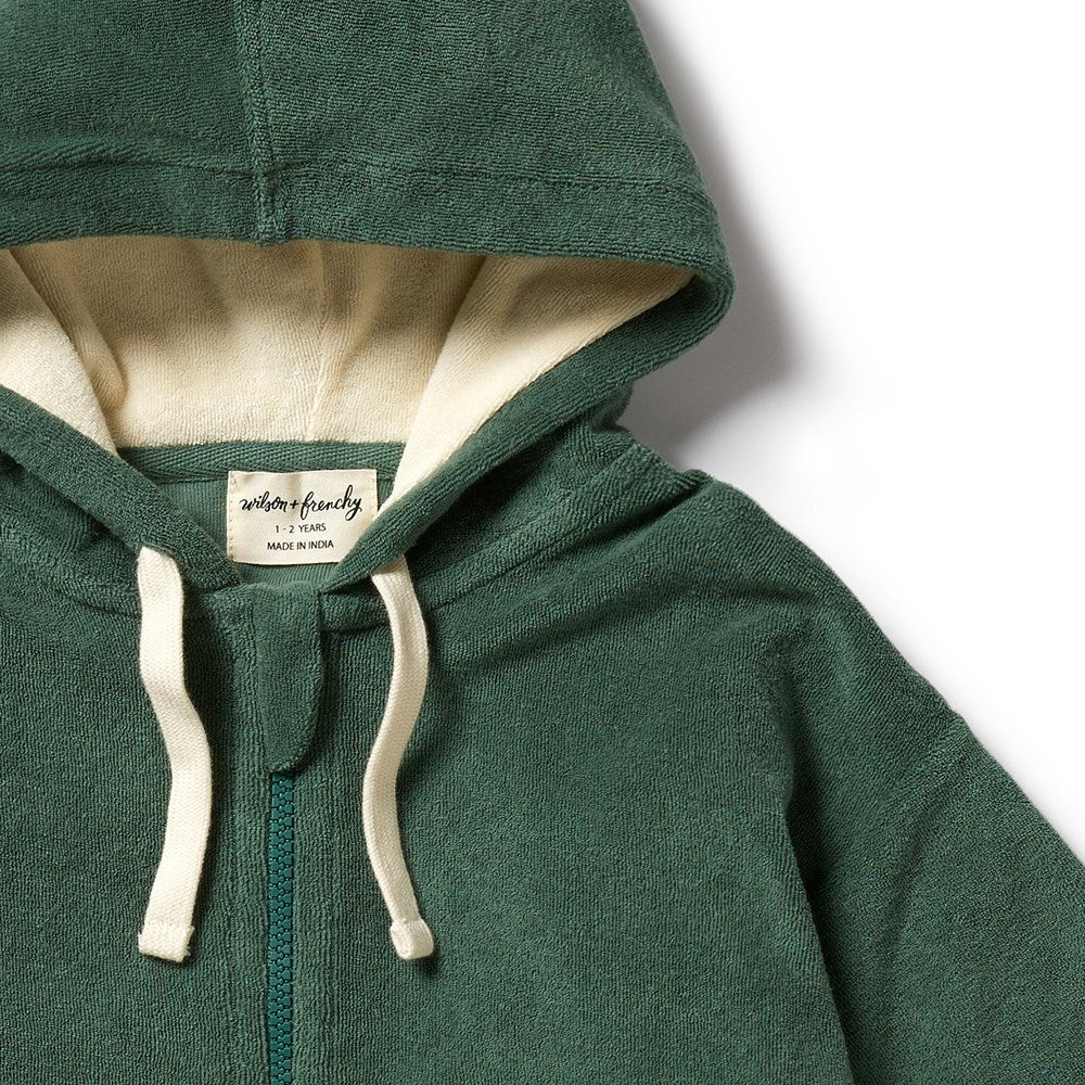 Moss Hooded Beach Towel