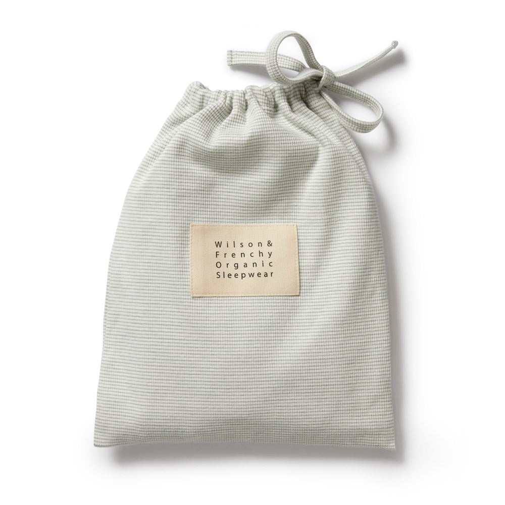 Organic Stripe Rib Henley Pyjamas