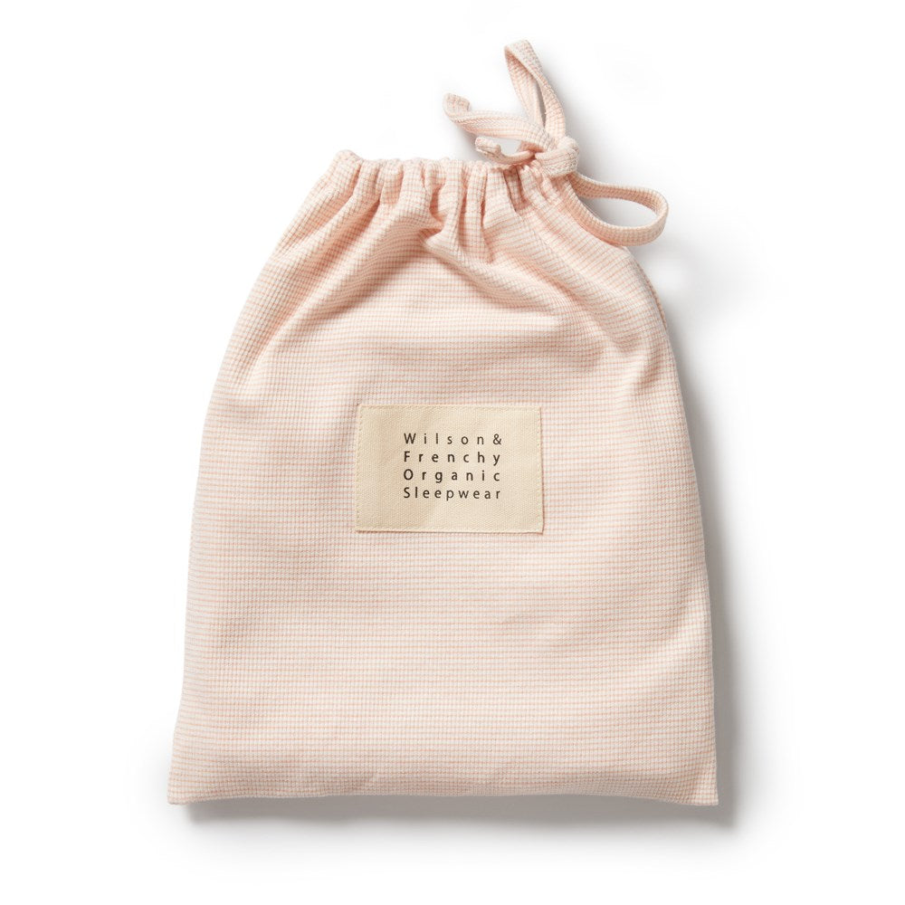 Organic Stripe Rib Henley Pyjamas