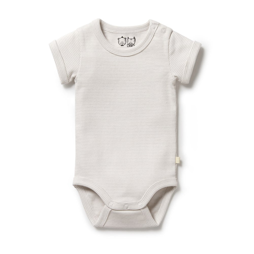 Organic Stripe Rib Bodysuit