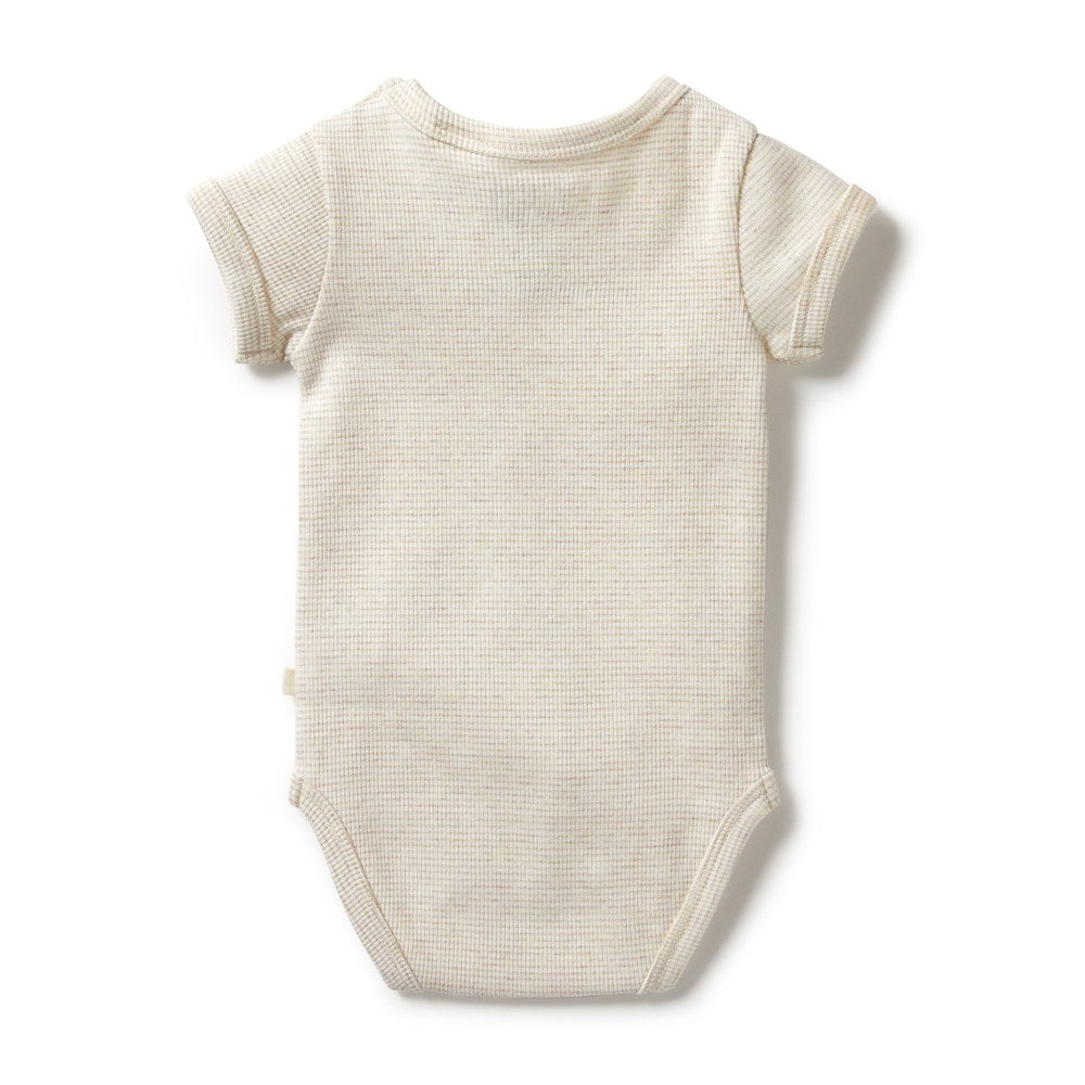 Organic Stripe Rib Bodysuit