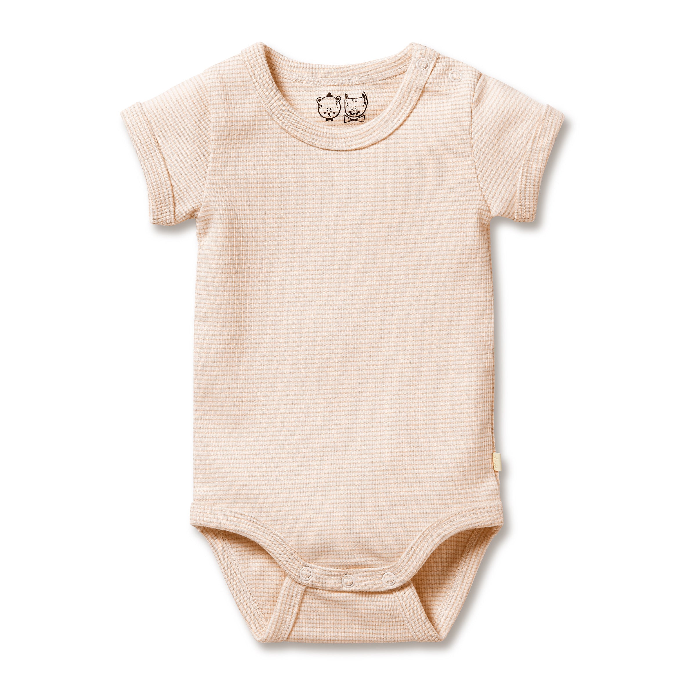 Organic Stripe Rib Bodysuit