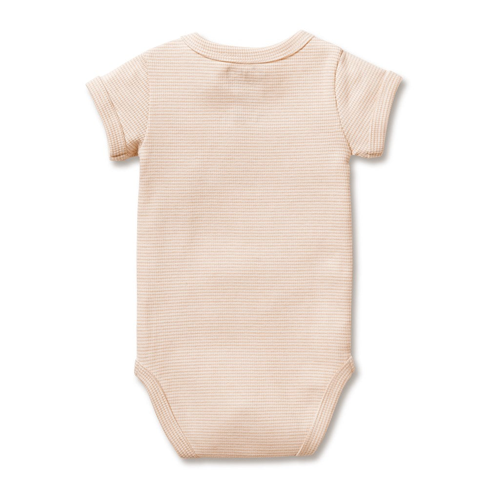 Organic Stripe Rib Bodysuit