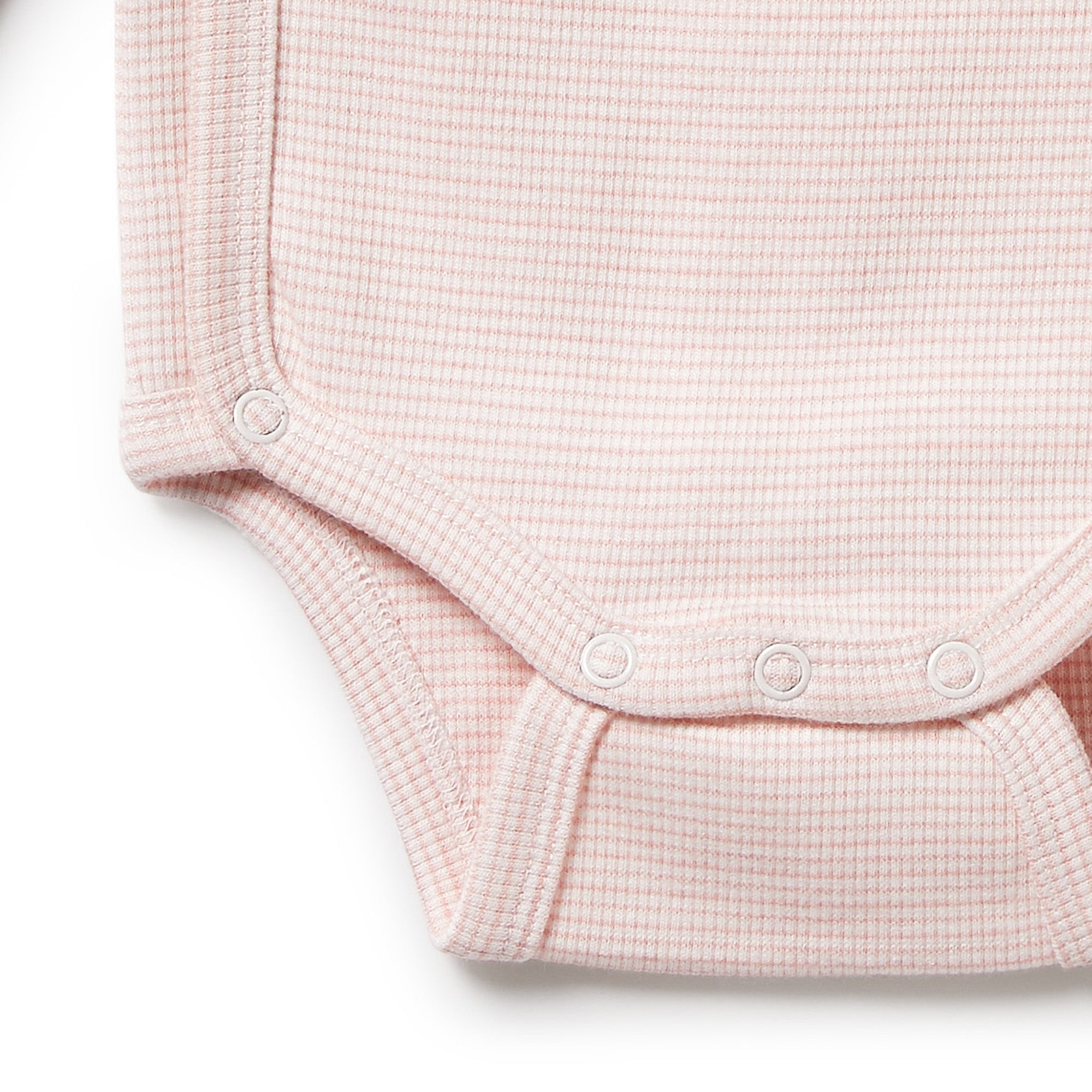 Organic Stripe Rib Kimono Bodysuit