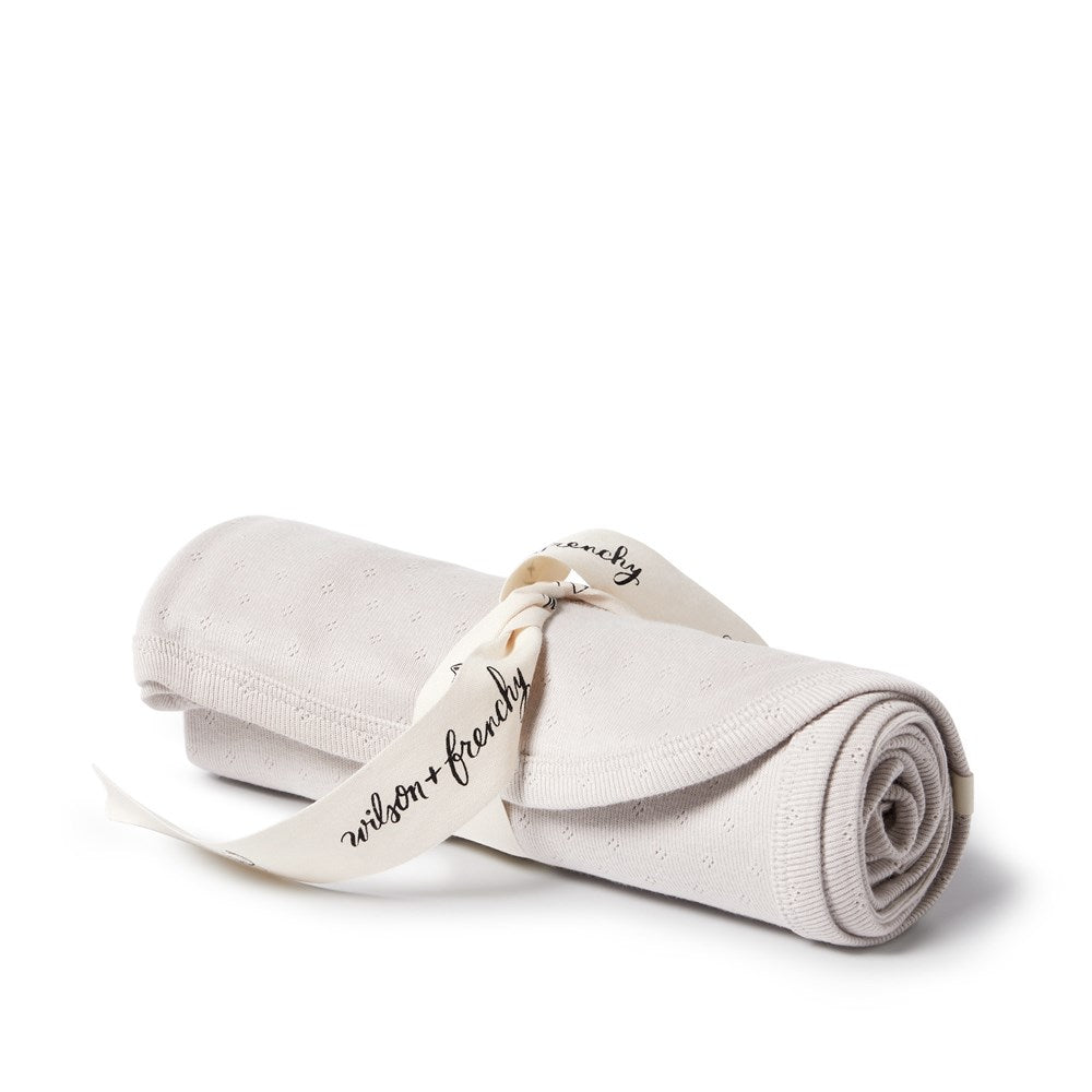 Organic Pointelle Bunny Rug