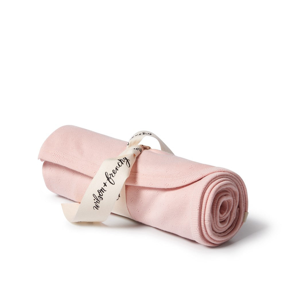 Organic Pointelle Bunny Rug