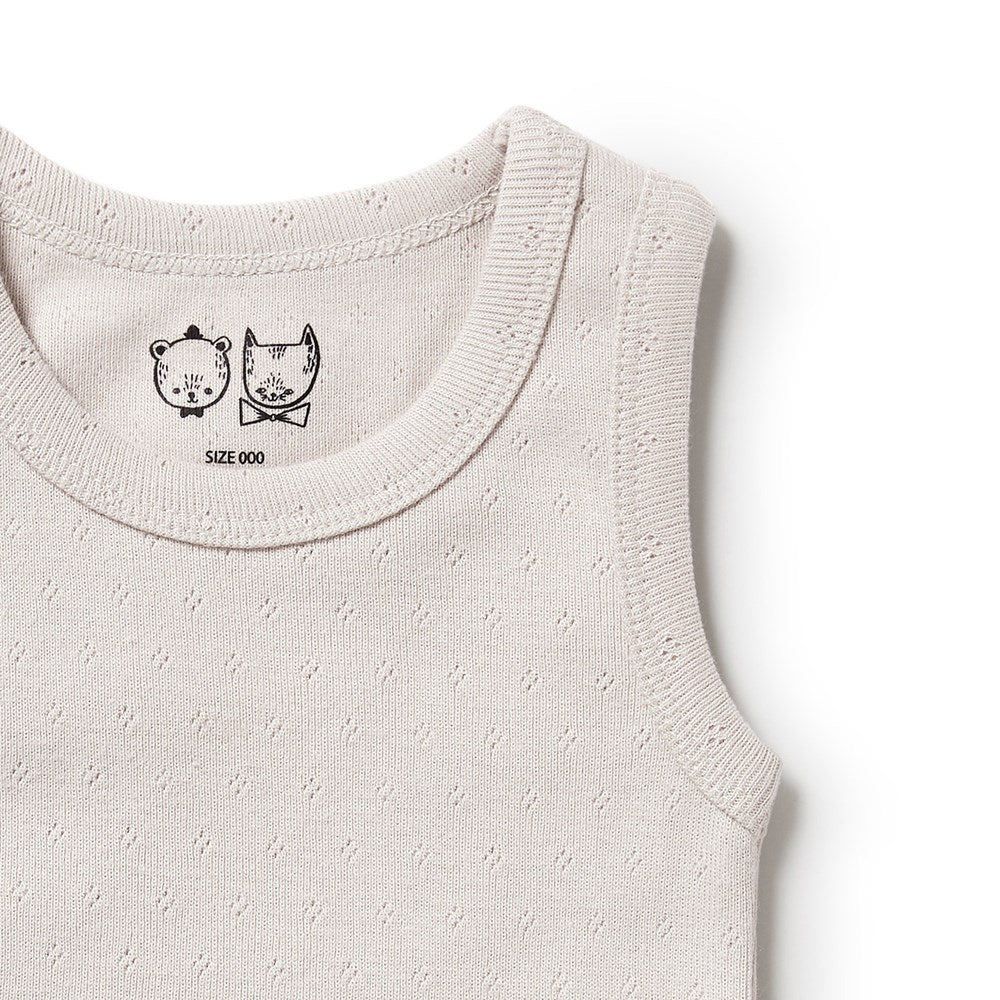 Organic Pointelle Singlet