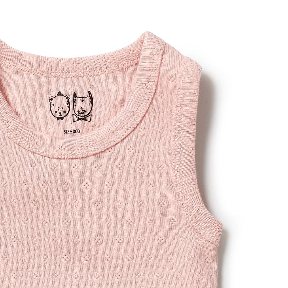 Organic Pointelle Singlet
