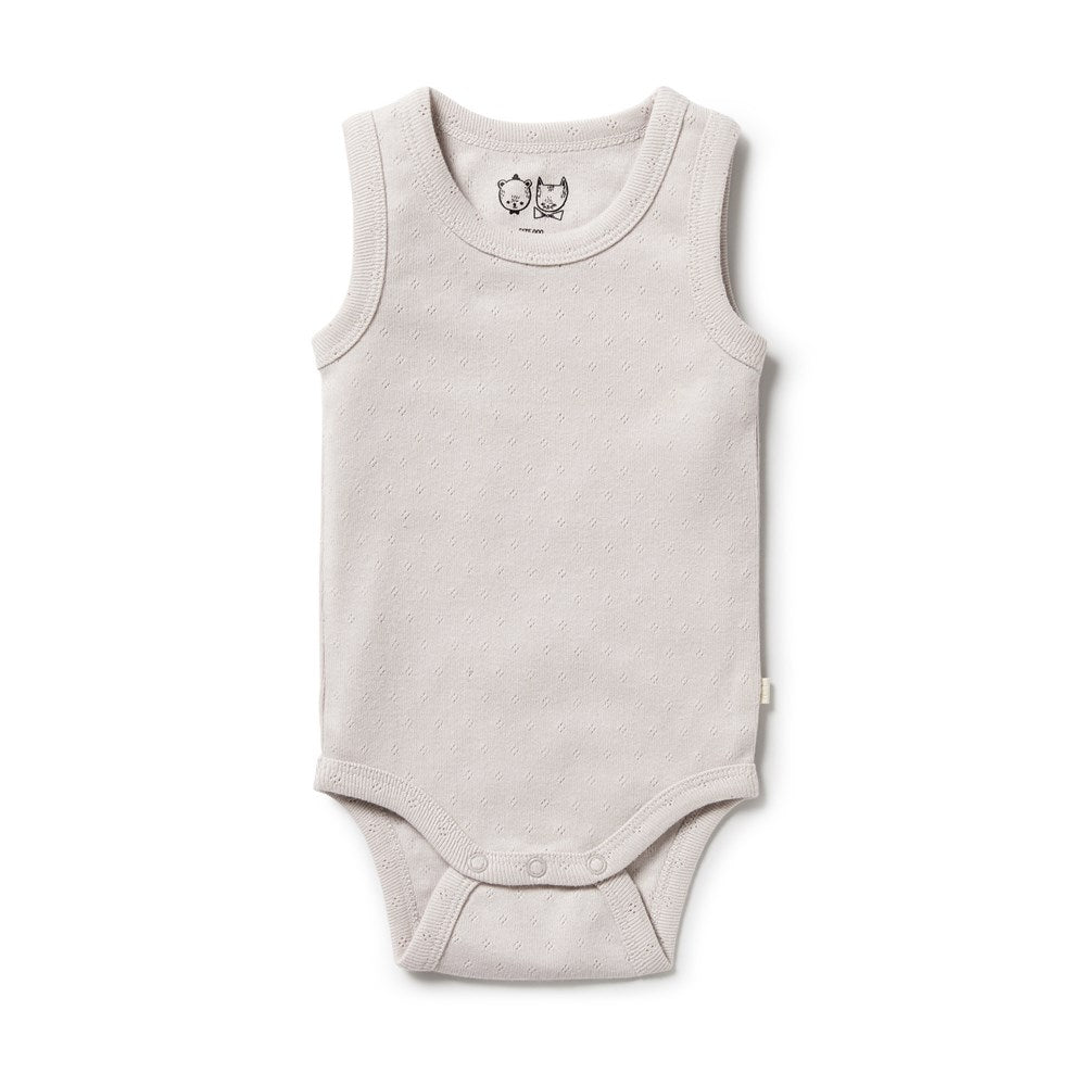 Organic Pointelle Singlet Bodysuit