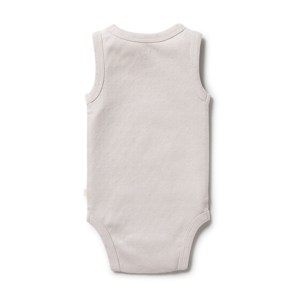 Organic Pointelle Singlet Bodysuit