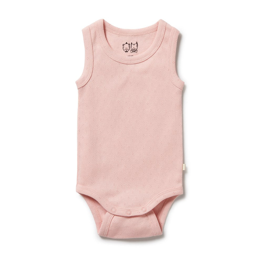 Organic Pointelle Singlet Bodysuit