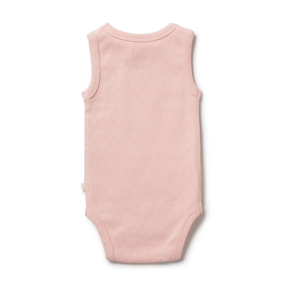 Organic Pointelle Singlet Bodysuit