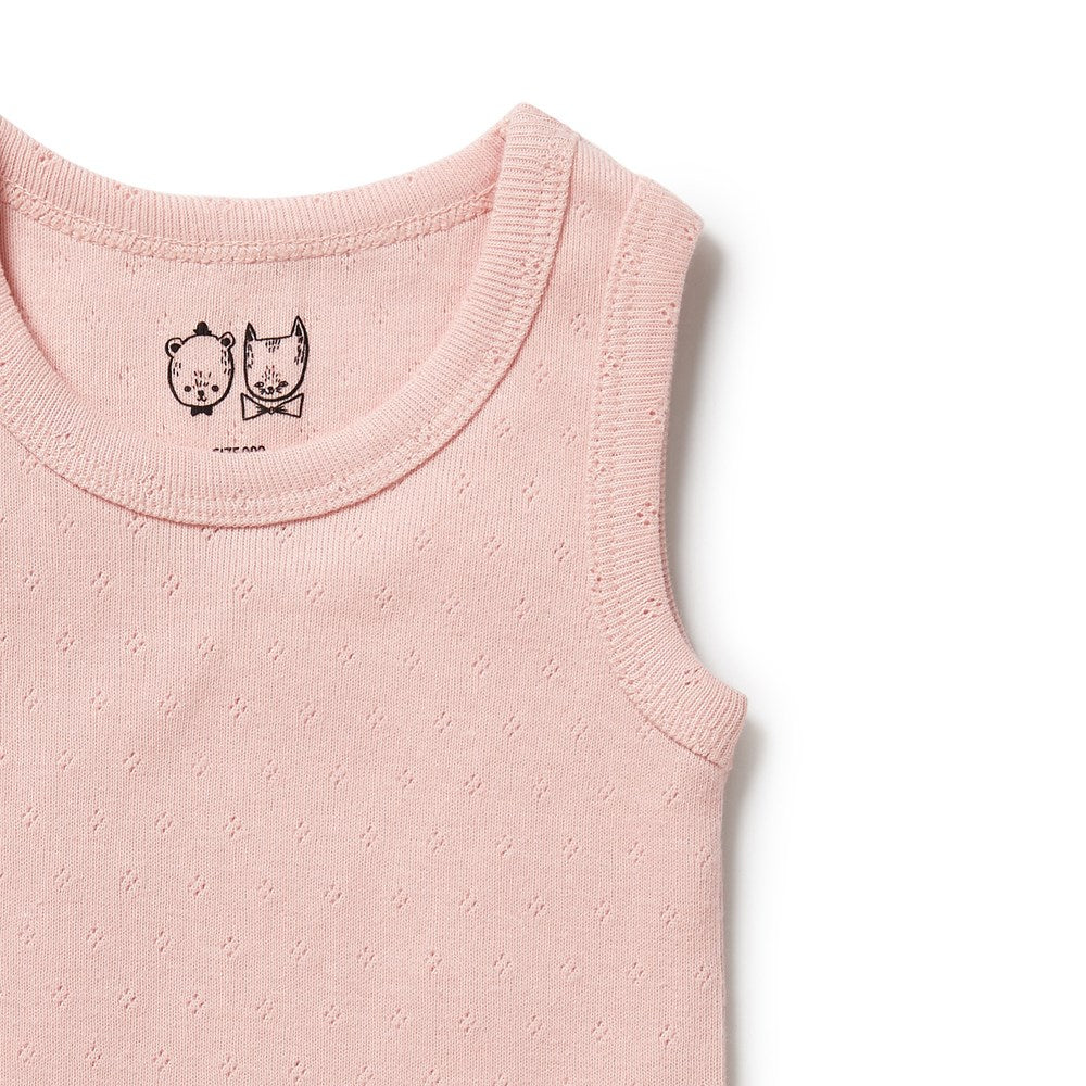 Organic Pointelle Singlet Bodysuit