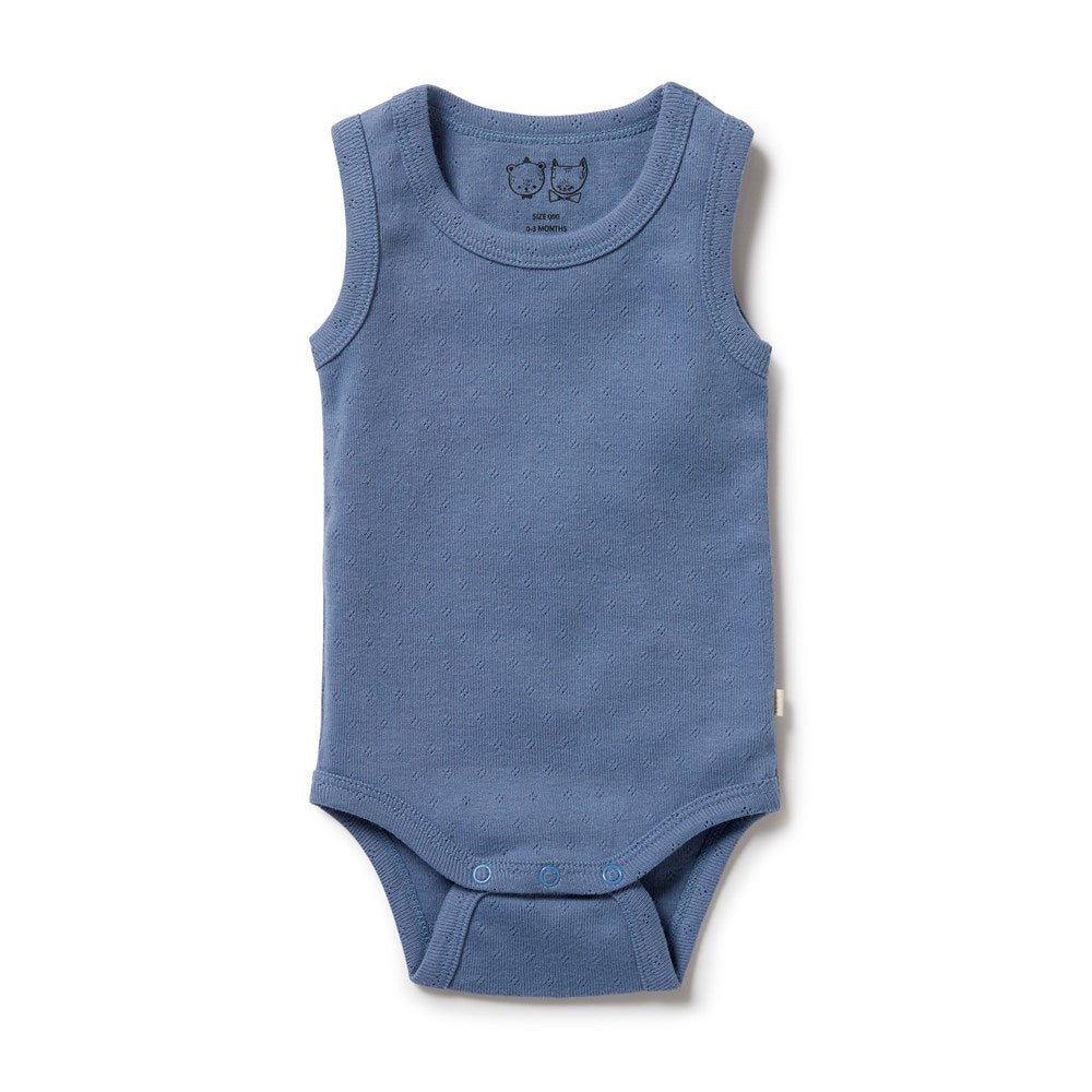 Organic Pointelle Singlet Bodysuit