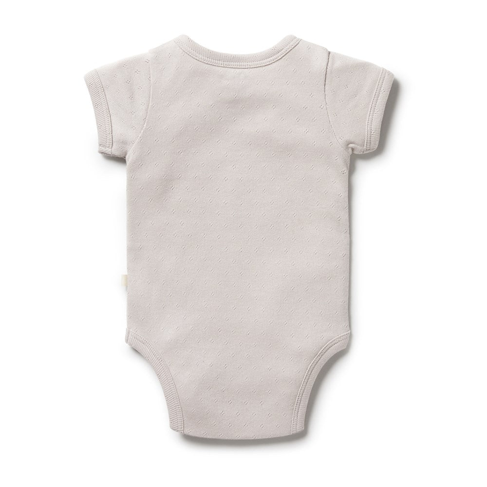 Organic Pointelle Kimono Bodysuit