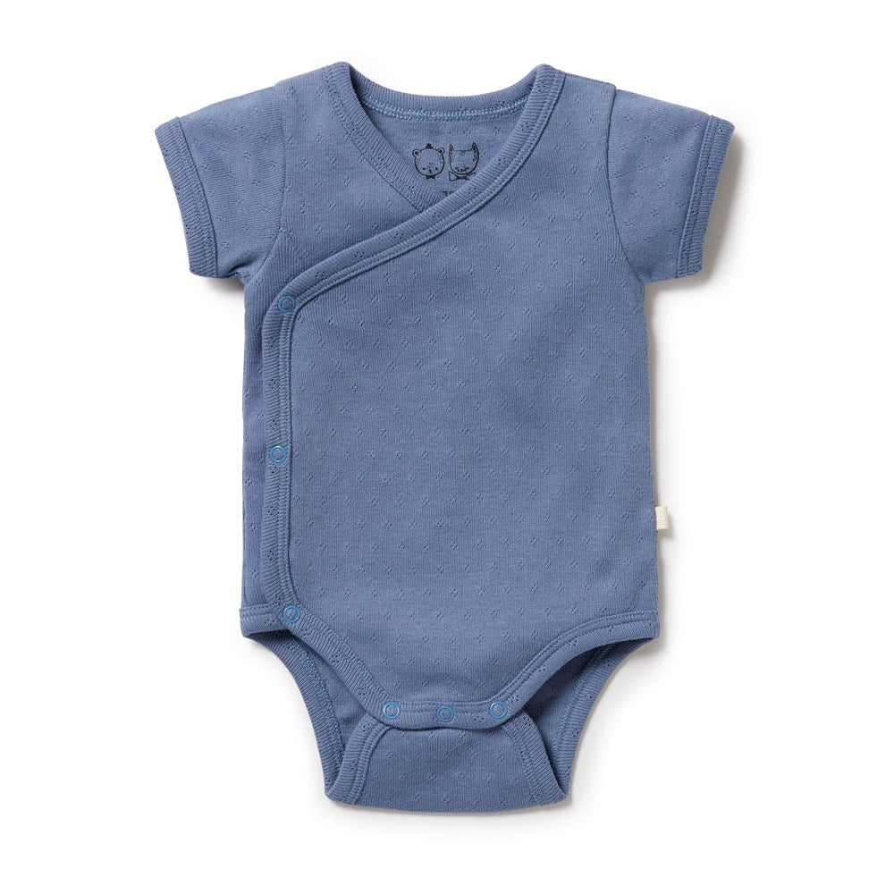 Organic Pointelle Kimono Bodysuit