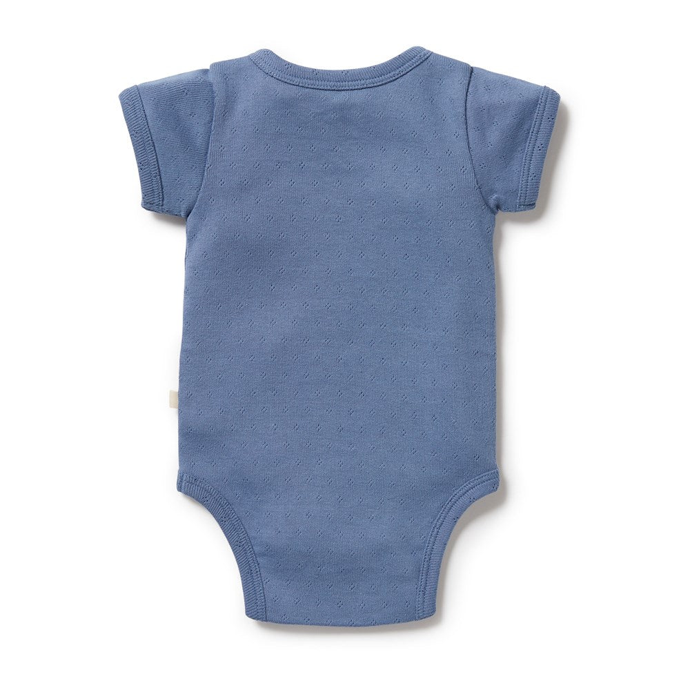 Organic Pointelle Kimono Bodysuit