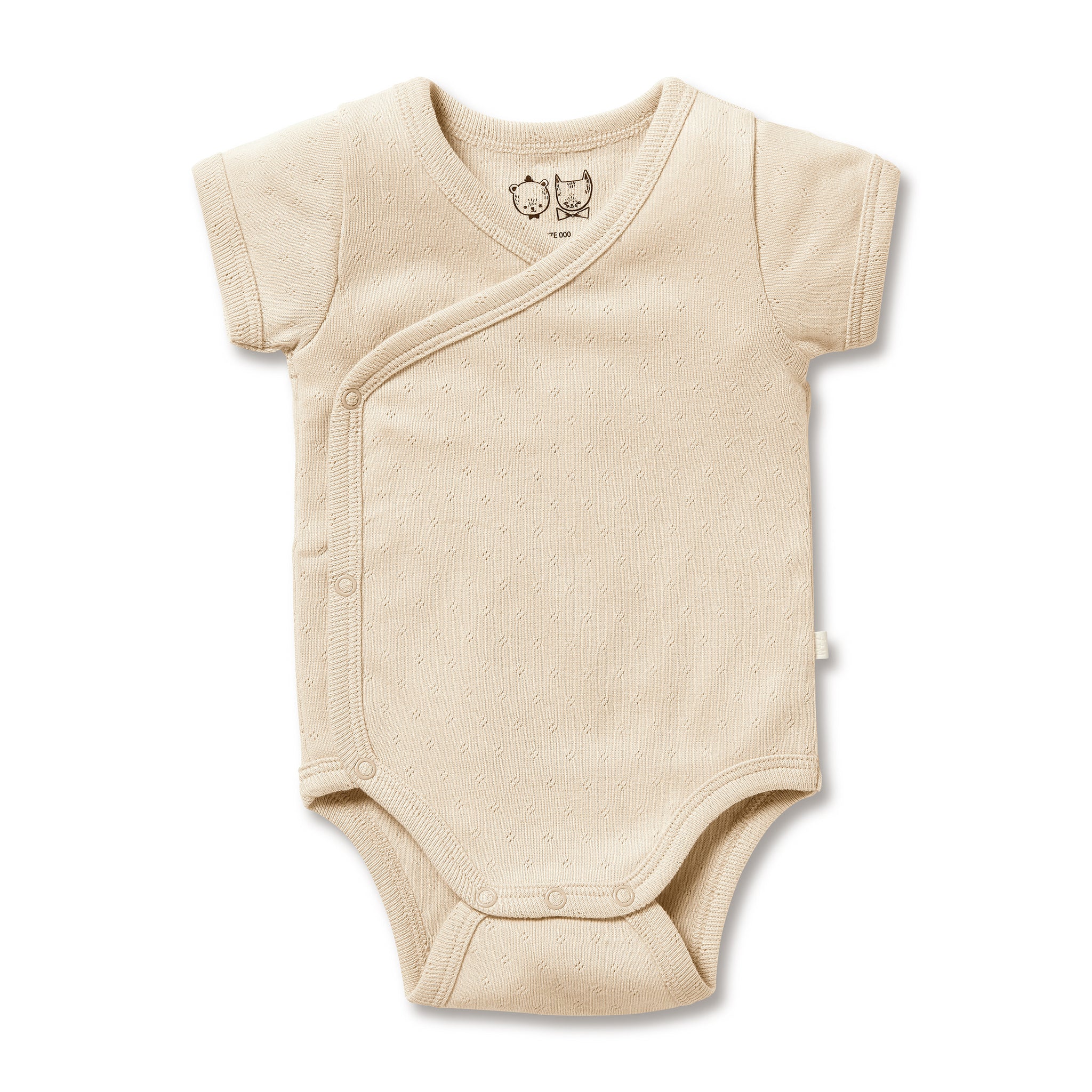 Organic Pointelle Kimono Bodysuit - Main Image