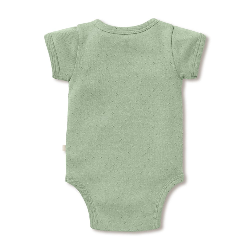 Organic Pointelle Kimono Bodysuit