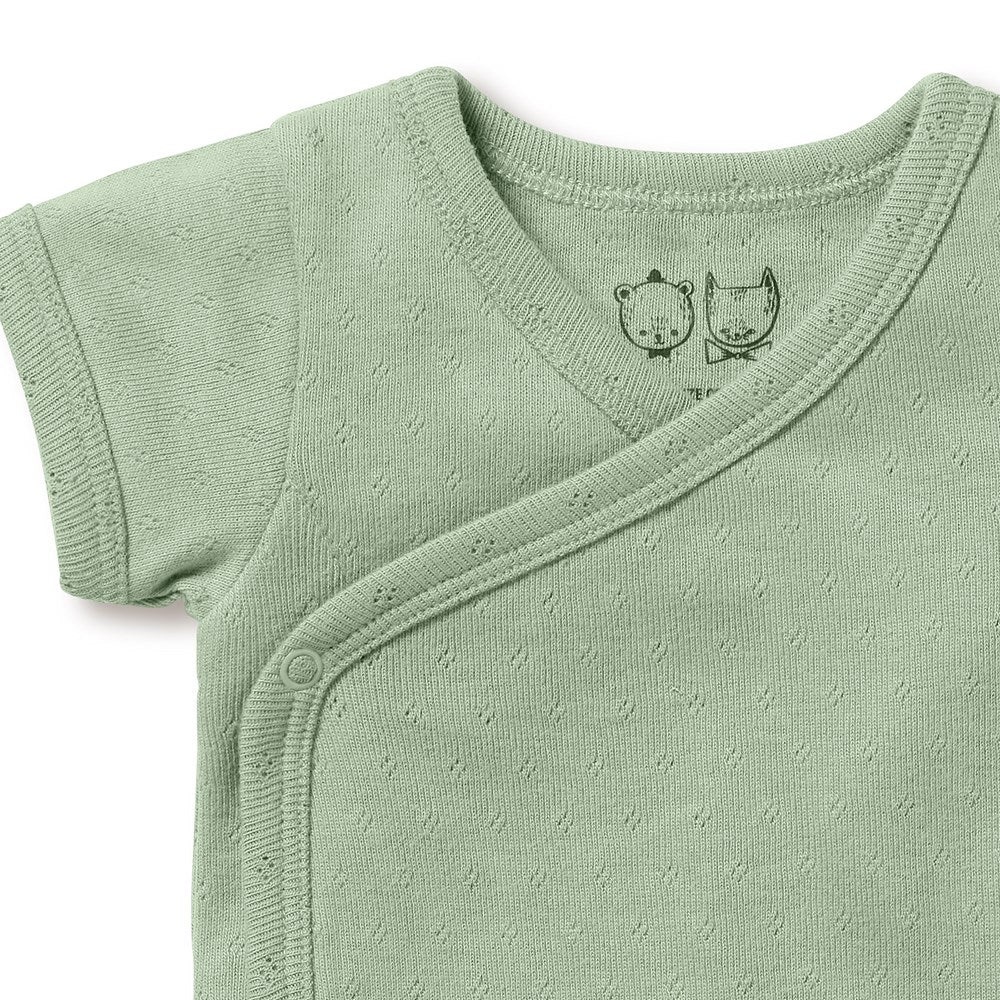 Organic Pointelle Kimono Bodysuit