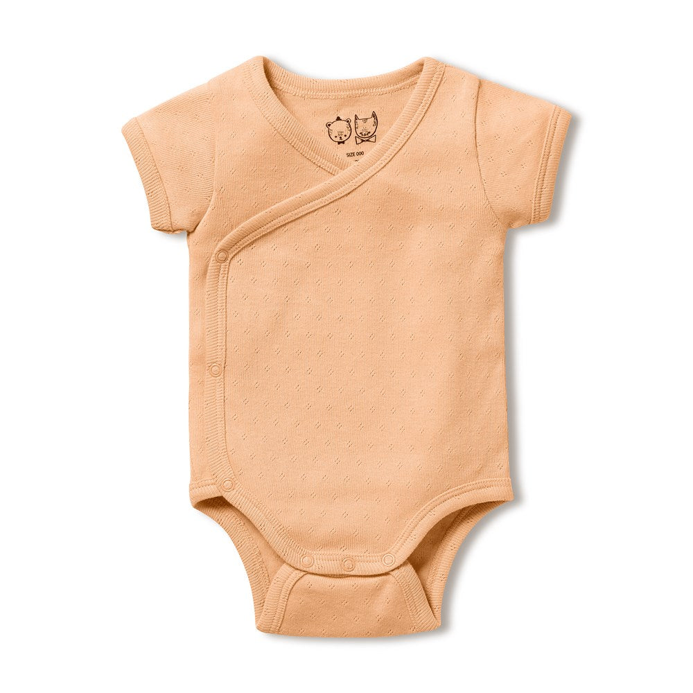 Organic Pointelle Kimono Bodysuit