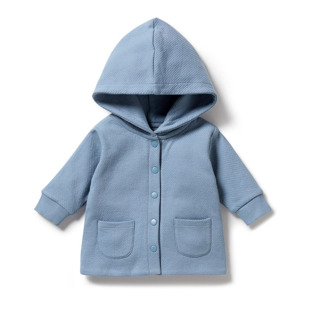 Storm Blue Organic Quilted Jacket