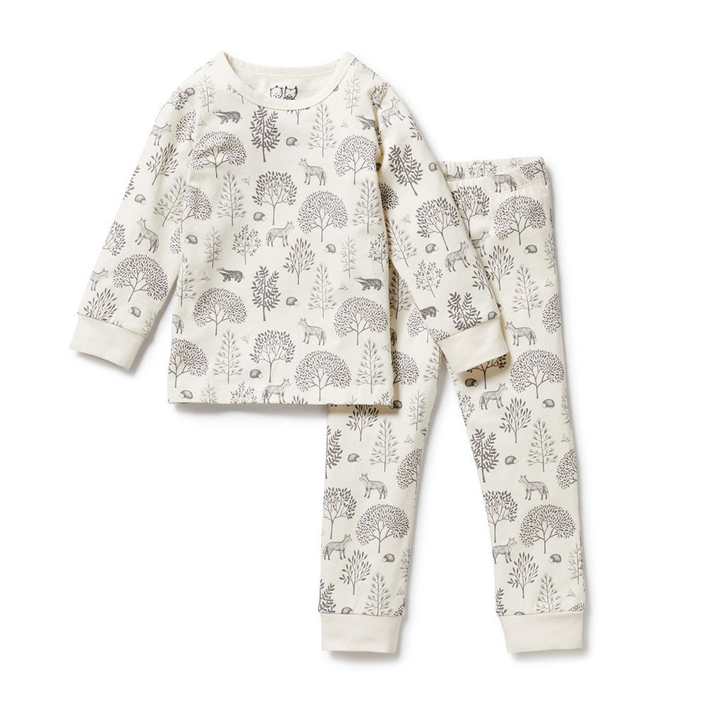 Woodland Organic Long Sleeve Pyjamas