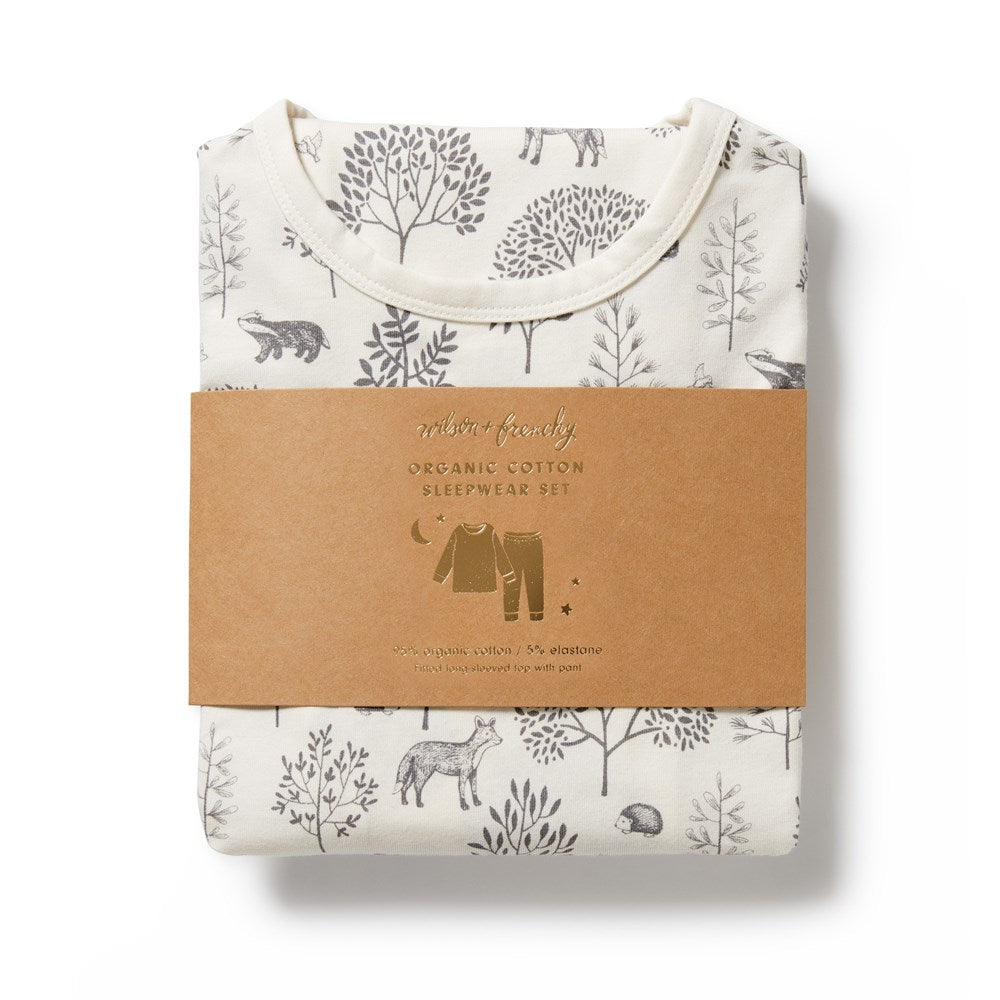 Woodland Organic Long Sleeve Pyjamas