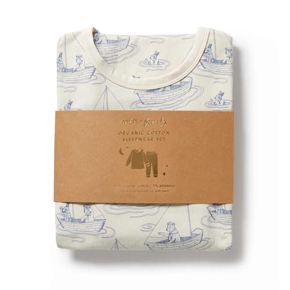 Sail Away Organic Long Sleeve Pyjamas