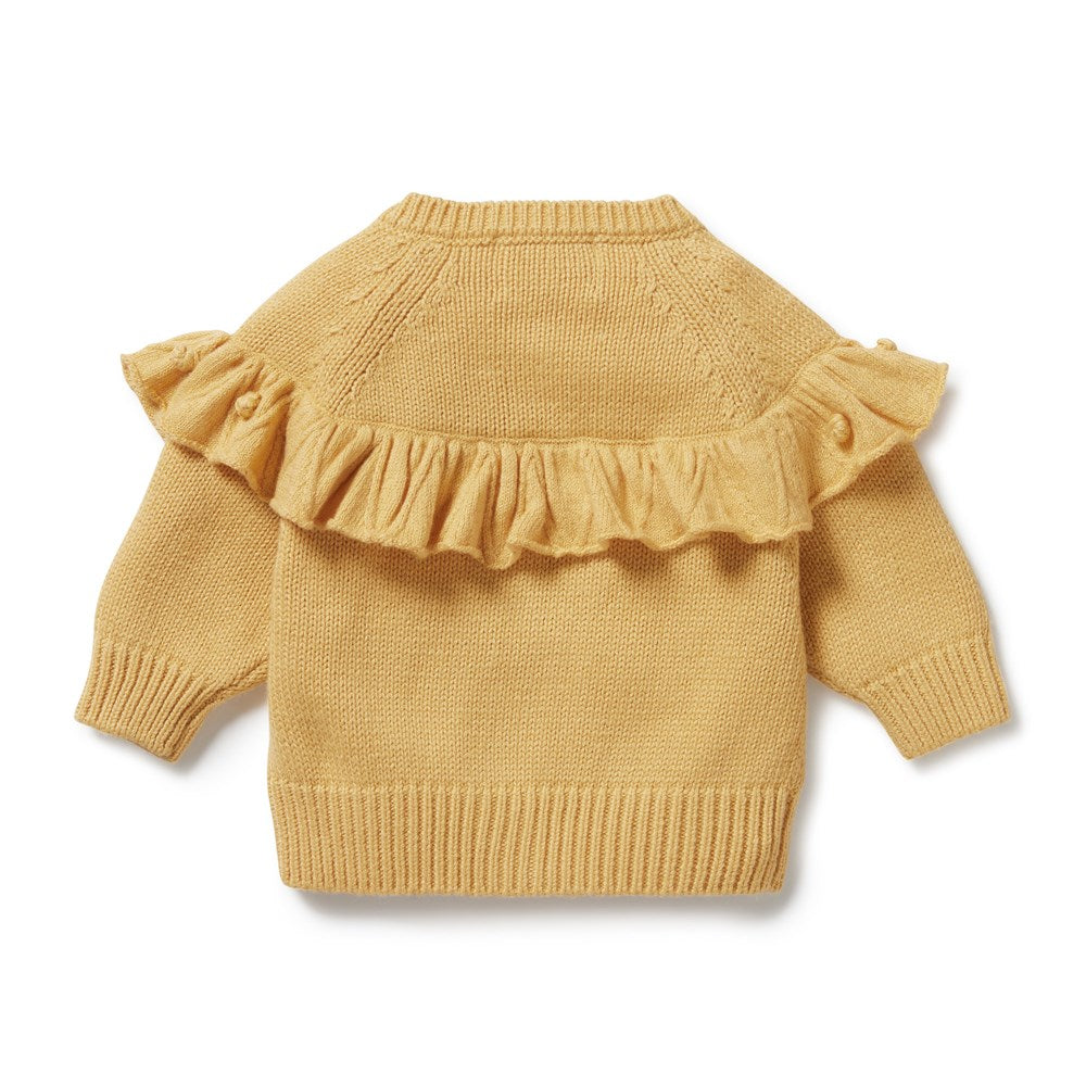 Dijon Knitted Ruffle Cardigan