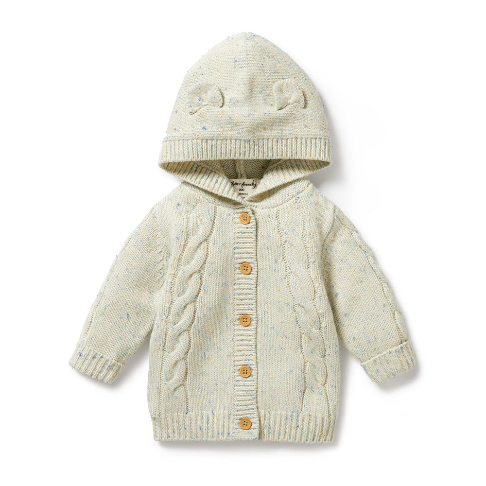 Dew Fleck Knitted Cable Jacket