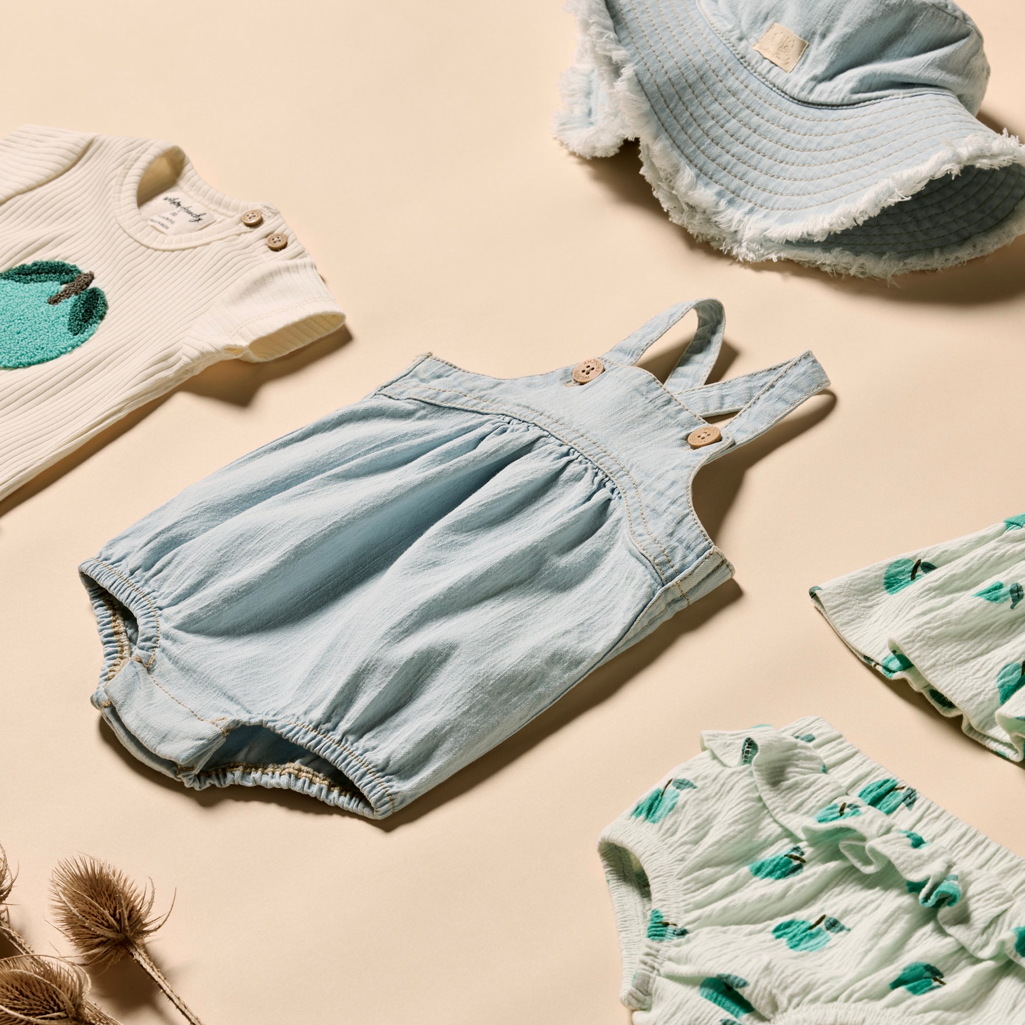 Organic Denim Bodysuit