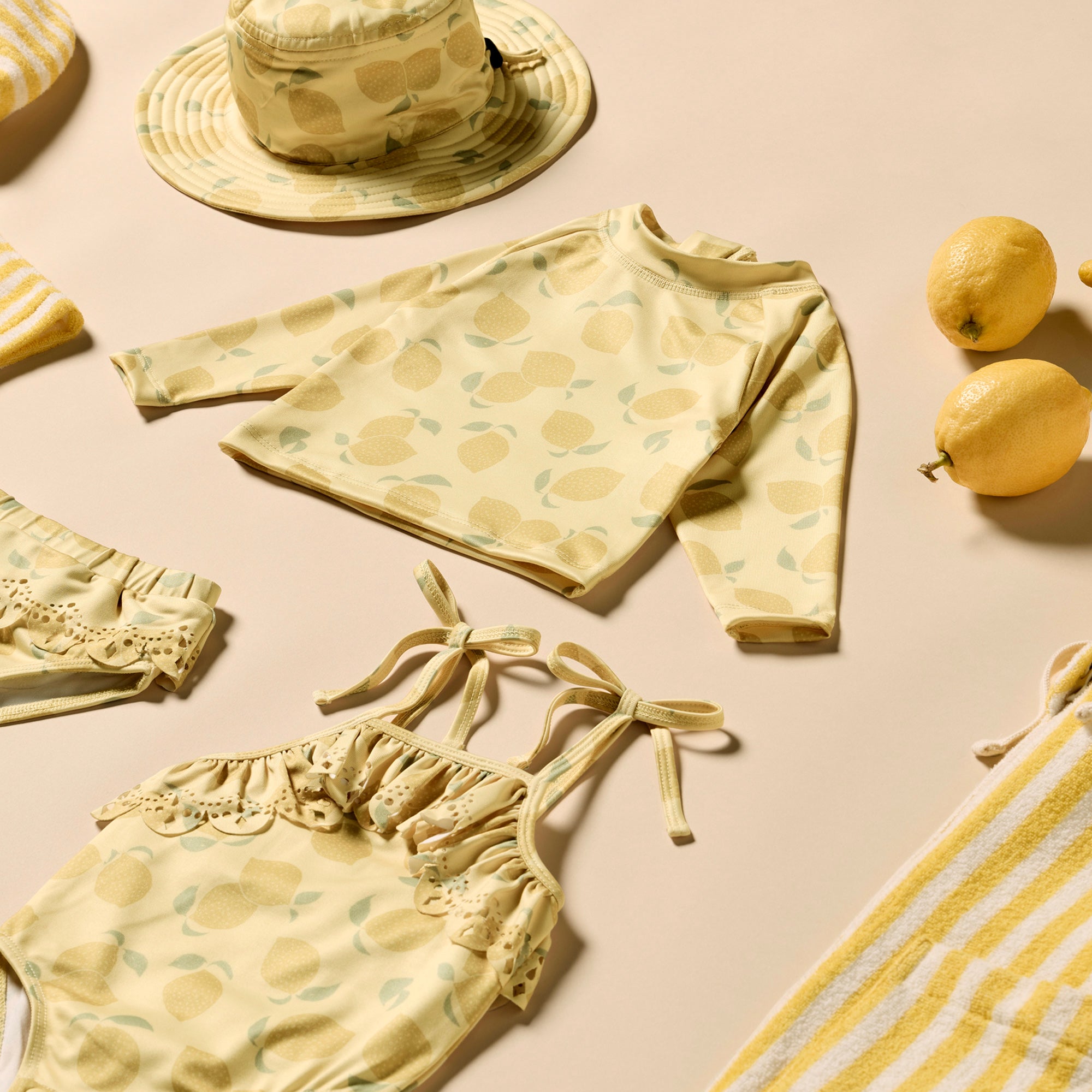 Lemon Drop Cutwork Swimsuit