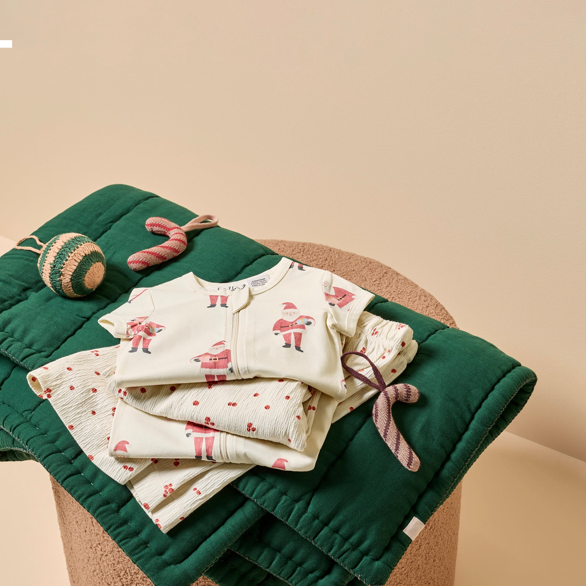 Ho Ho Ho Organic Boyleg Zipsuit