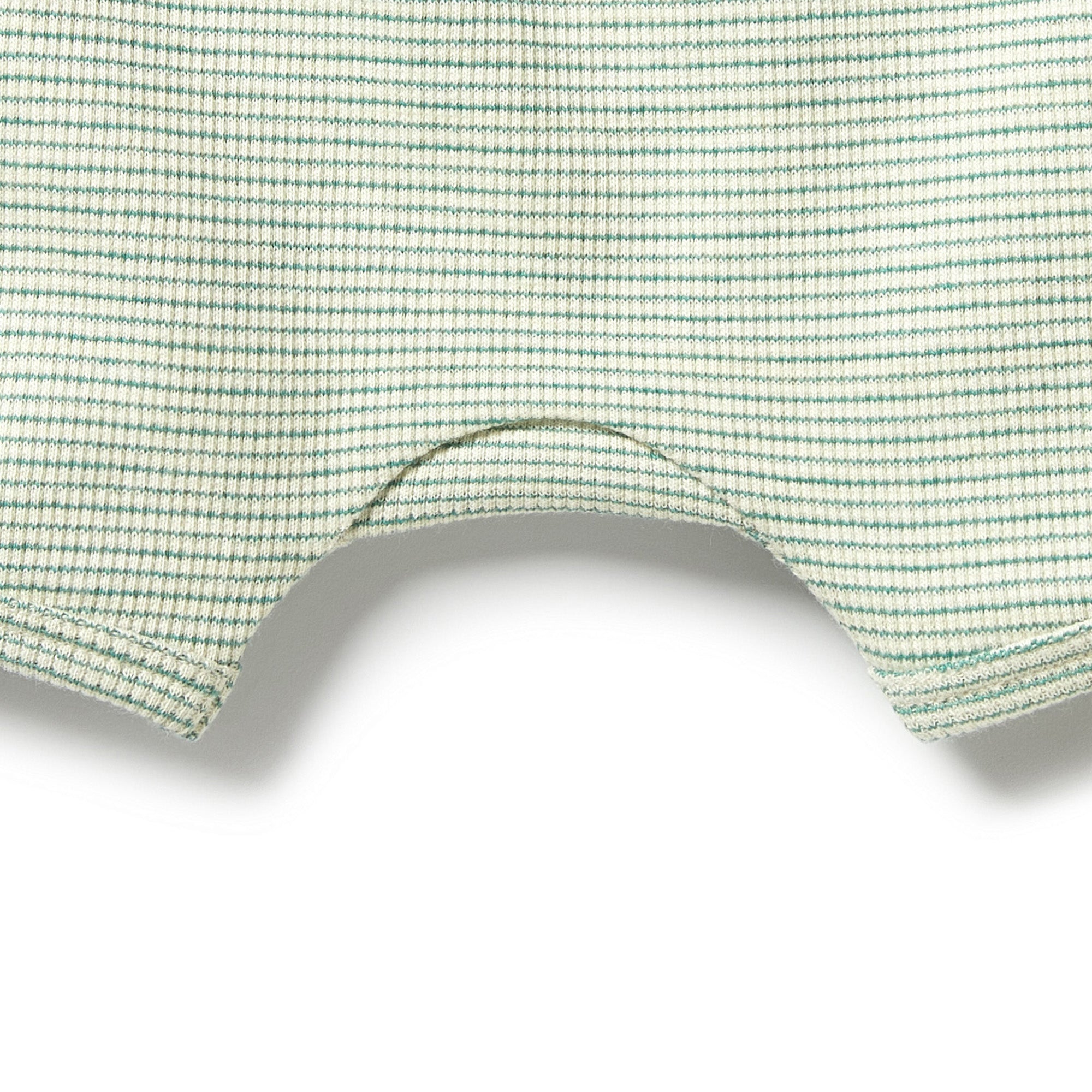 Organic Stripe Rib Tie Front Short