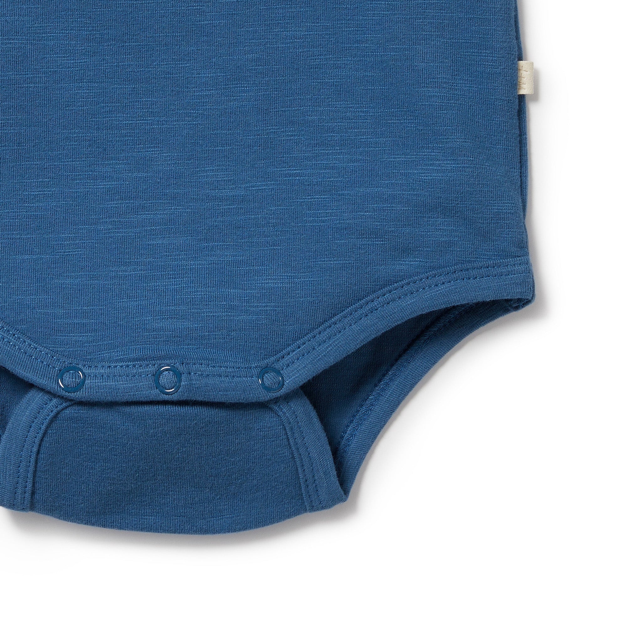 Dark Blue Organic Pocket Bodysuit