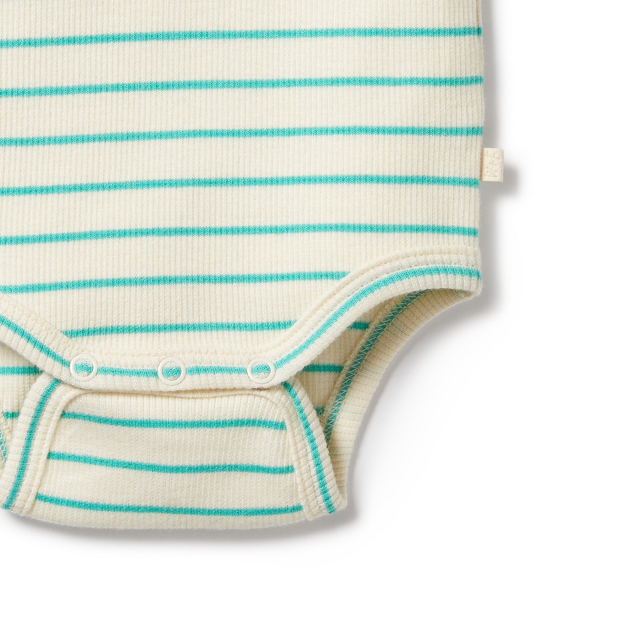 Petit Green Organic Henley Bodysuit
