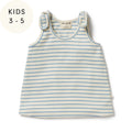 Petit Blue Organic Tie Singlet
