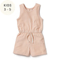 Antique Pink Organic Terry Playsuit