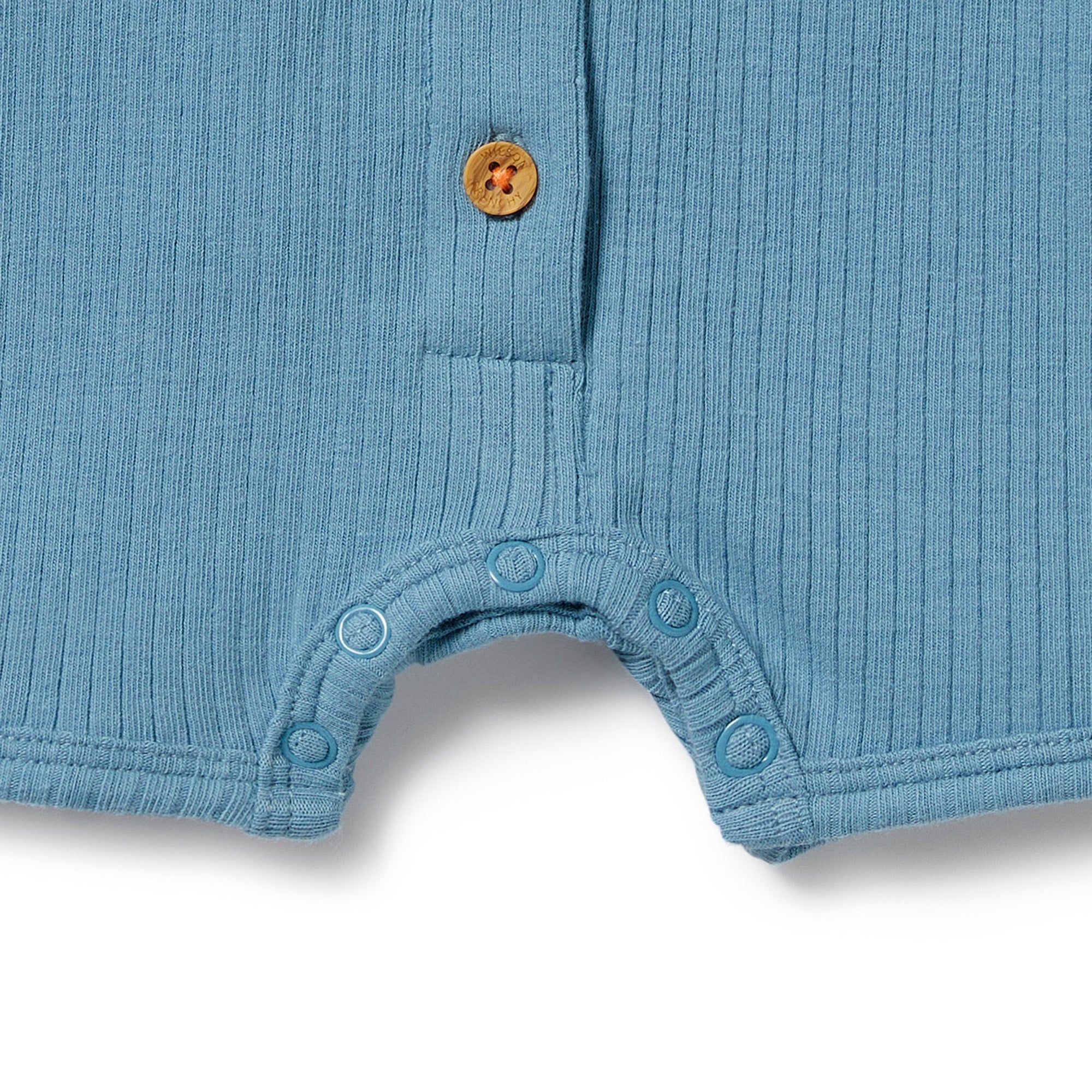 Sky Blue Organic Rib Growsuit