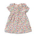 Tropical Garden Crinkle Ruffle Dress