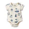 Nautical Bear Organic Bodysuit