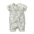 Hello Friends Organic Boyleg Zipsuit