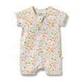 Ava Floral Organic Boyleg Zipsuit