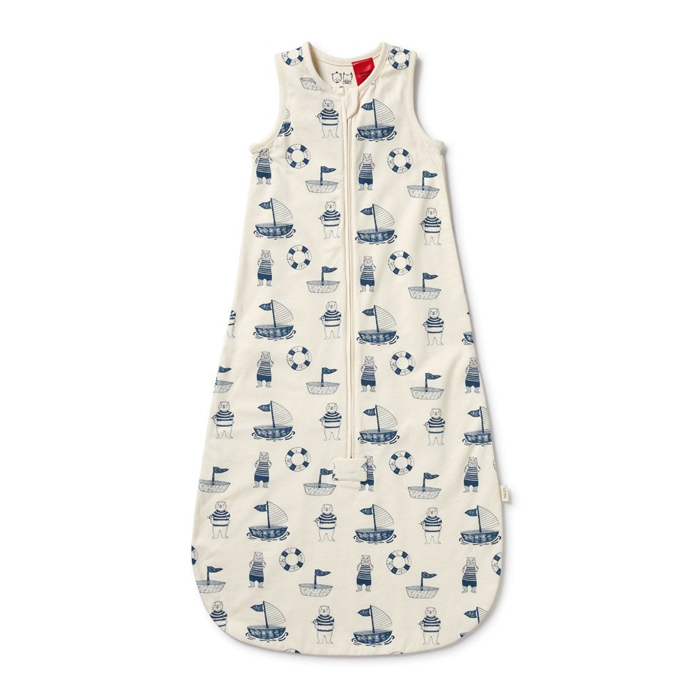 Nautical Bear Organic Sleeping Bag 1.0 TOG