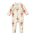 Ho Ho Ho Organic Zipsuit with Feet