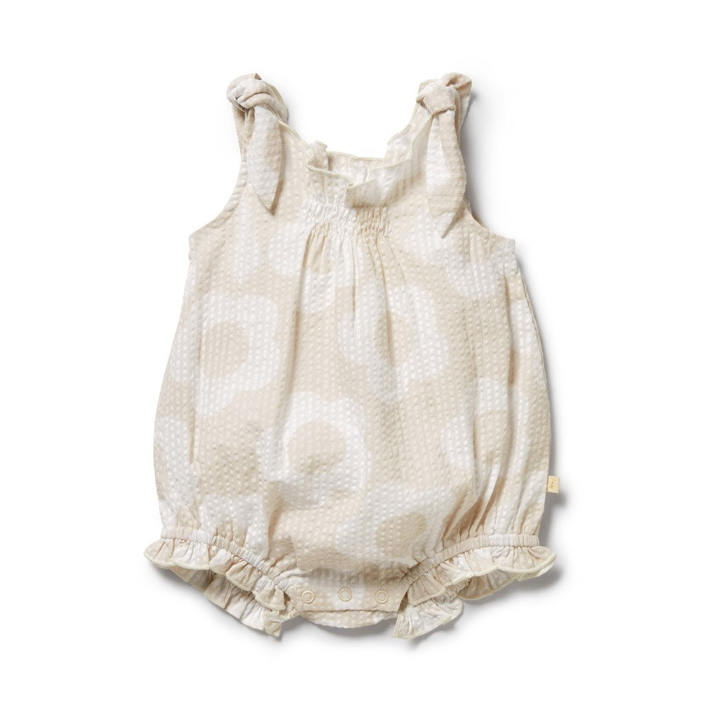 Daisy Bloom Organic Tie Playsuit