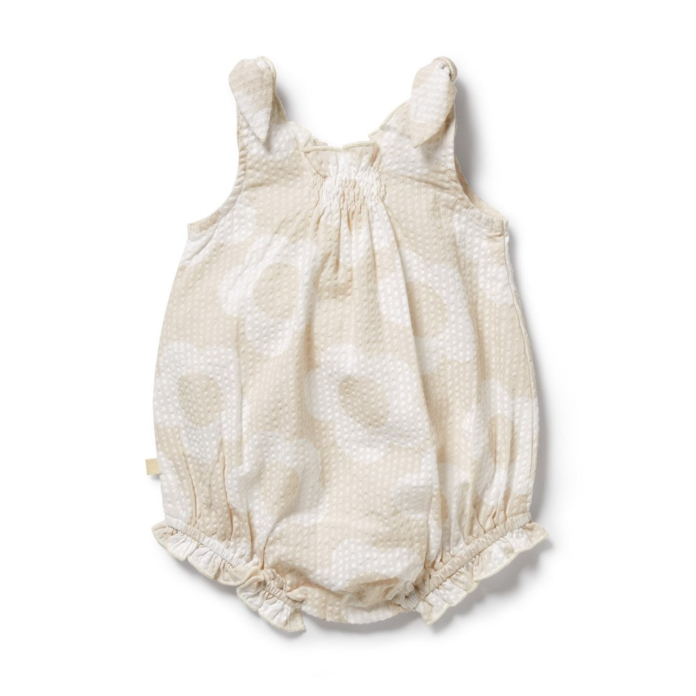 Daisy Bloom Organic Tie Playsuit